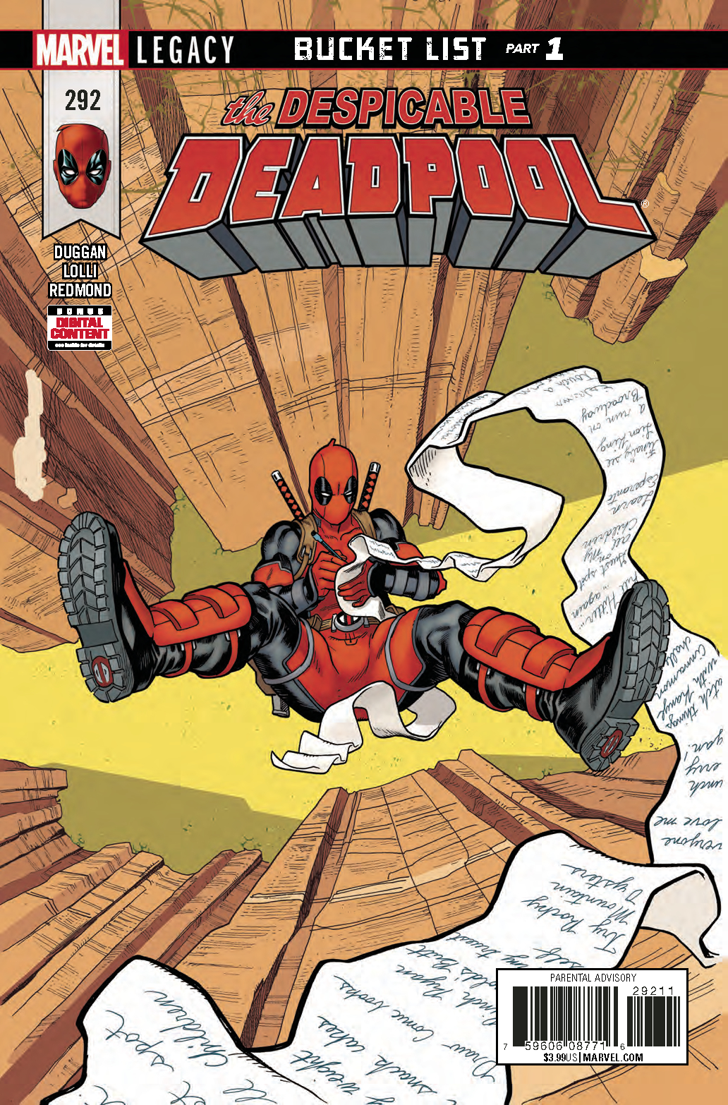 DESPICABLE DEADPOOL #292 LEG