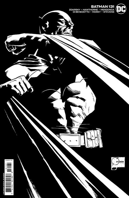 BATMAN #131 CVR G INC 1:100 JOE QUESADA BLACK & WHITE CARD STOCK VAR