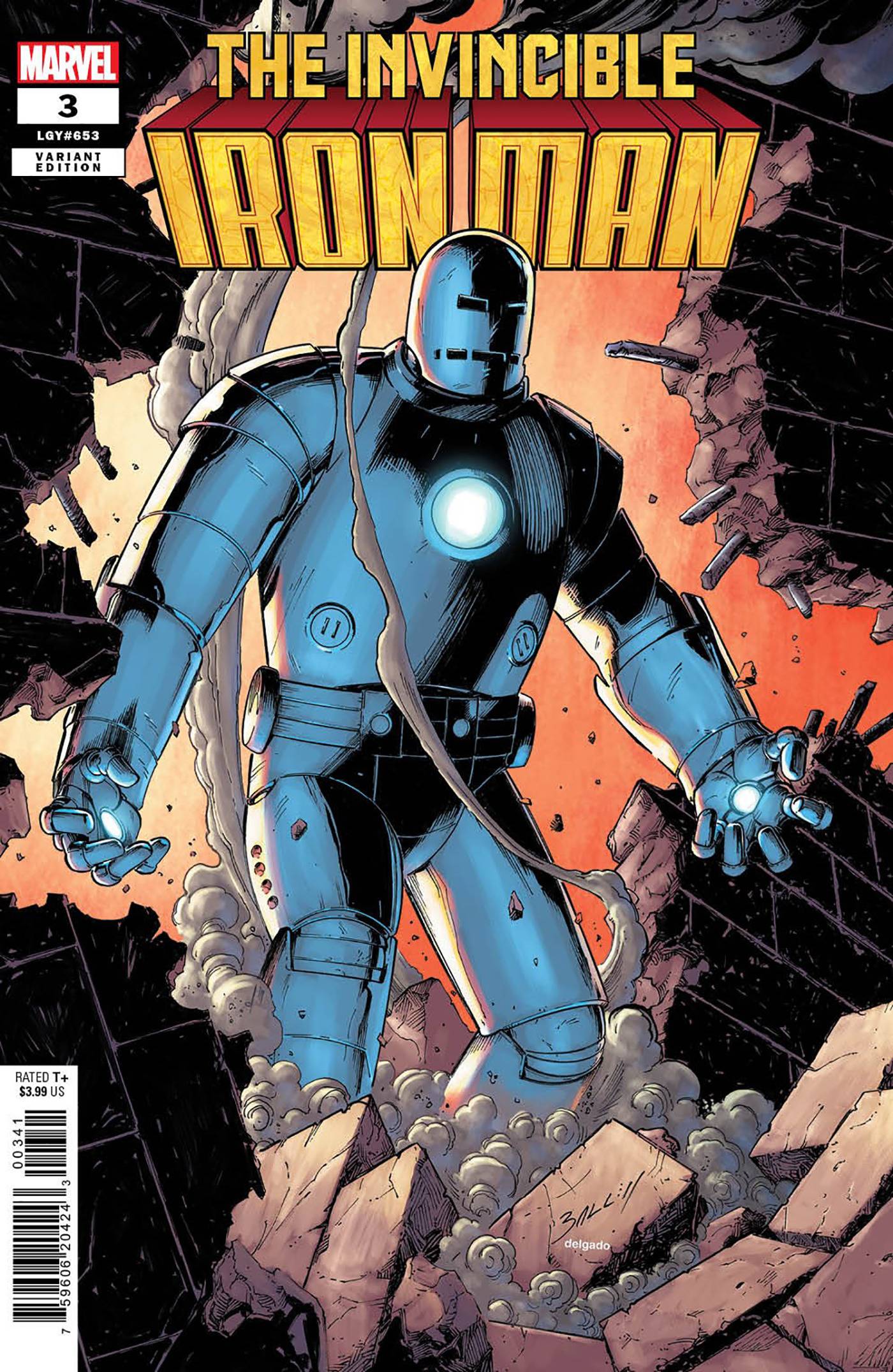 INVINCIBLE IRON MAN #3 1:25 COPY INCV BAGLEY VAR