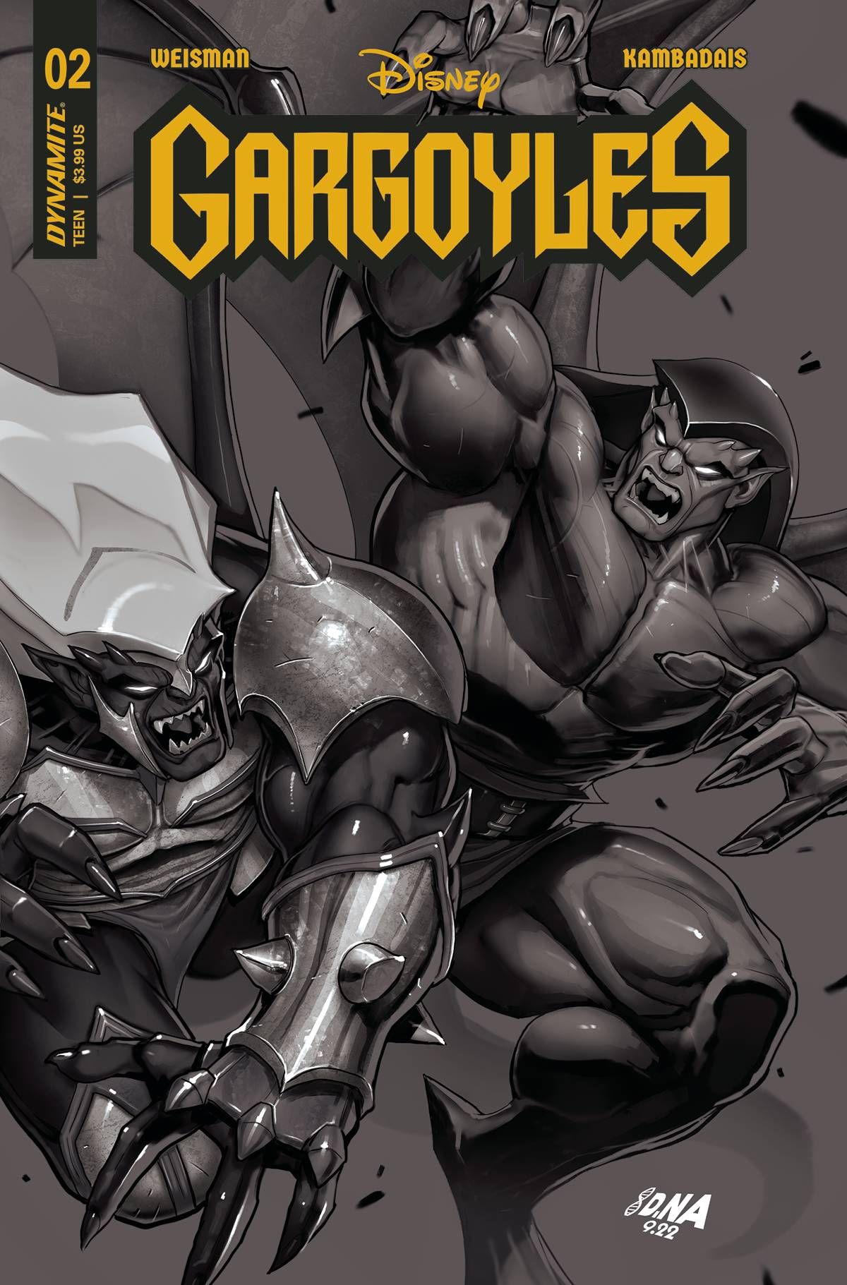 GARGOYLES #2 CVR I 15 COPY INCV NAKAYAMA B&W