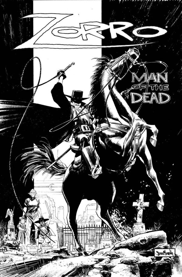 ZORRO MAN OF THE DEAD #1 (OF 4) CVR H 1:50 COPY INCV BW MURPHY