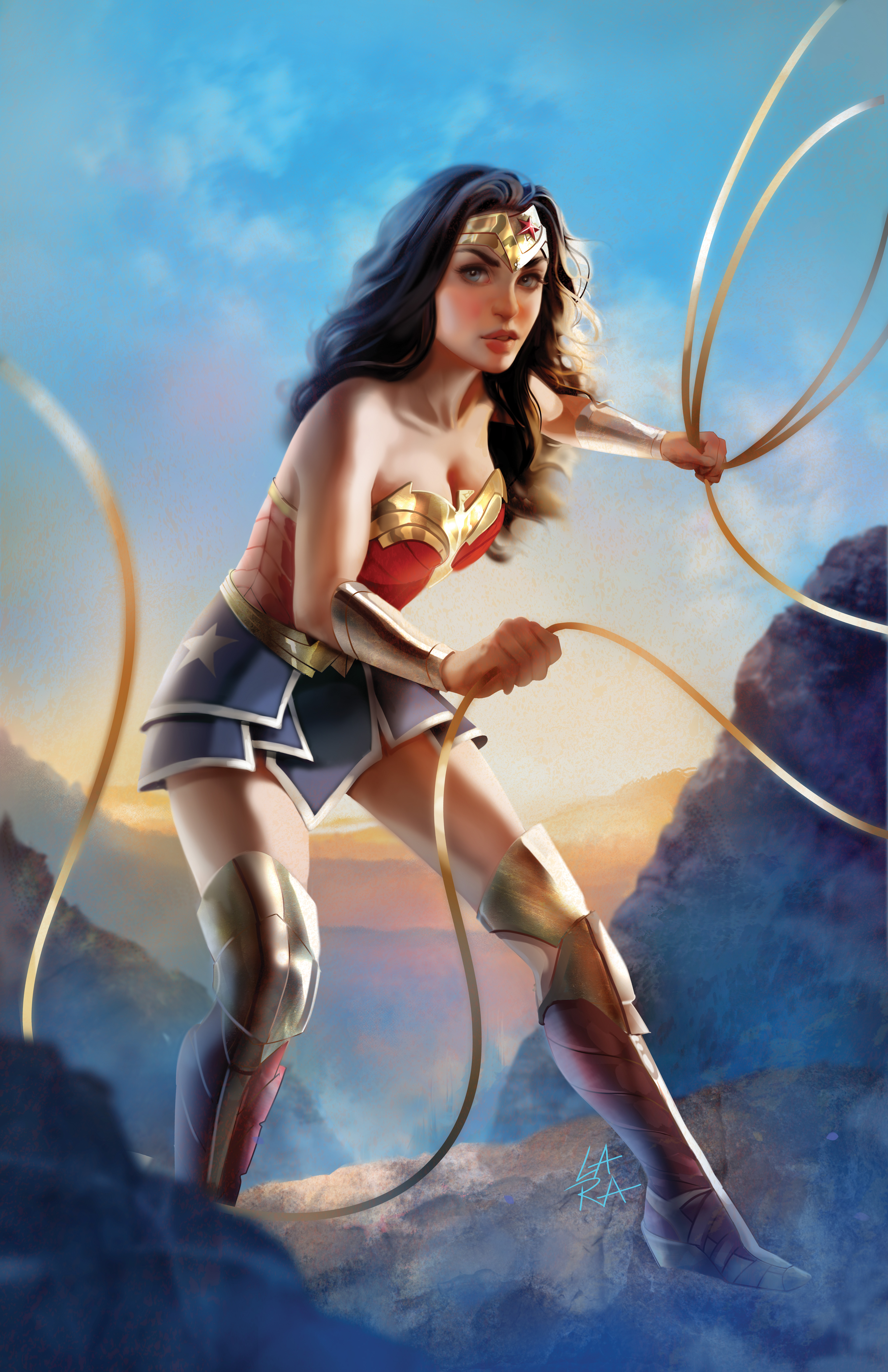 WONDER WOMAN #5 CVR D INC 1:25 CRIS DELARA CARD STOCK VAR