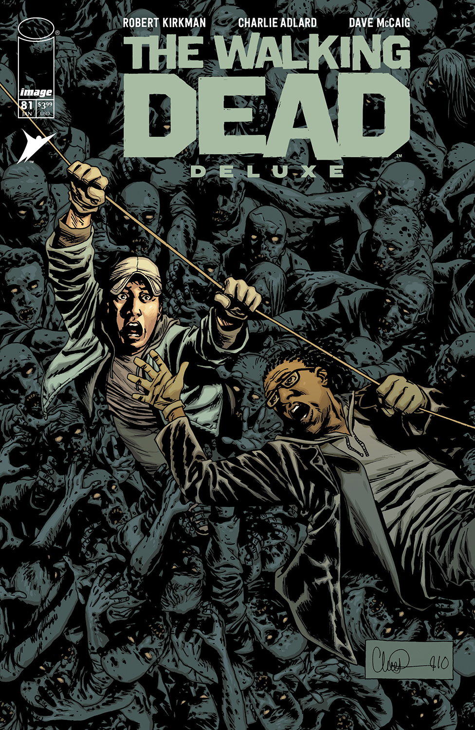 WALKING DEAD DELUXE #81  CVR B CHARLIE ADLARD & DAVE MCCAIG VAR