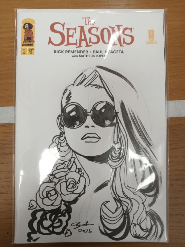 SEASONS #1 CVR E INC 1:100 PAUL AZACETA REMARQUE SKETCH VAR