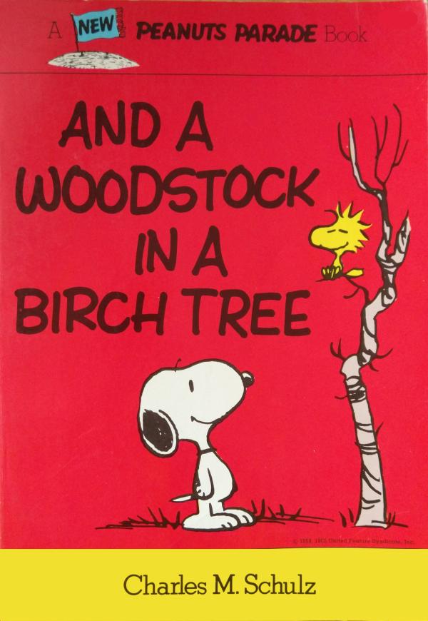 PEANUTS & WOODSTOCK IN A BIRCH TREE SC (FEB221734)