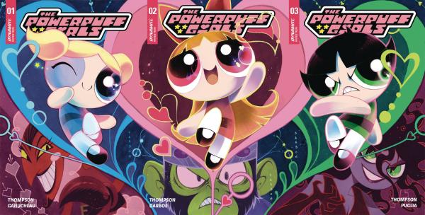 POWERPUFF GIRLS #1-3 DARBOE CONNECTING CVR SET DE EXC VAR (C