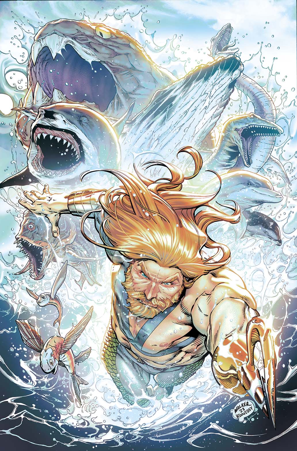 AQUAMAN #1 CVR D BRAD WALKER DEEP SEA SPOT GLOSS FOIL VAR