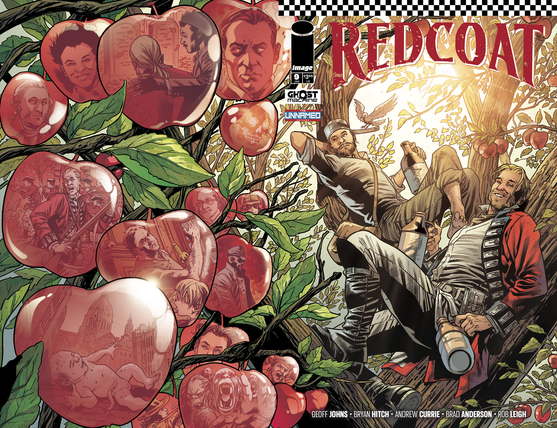 REDCOAT #9 CVR A BRYAN HITCH & BRAD ANDERSON WRAPAROUND