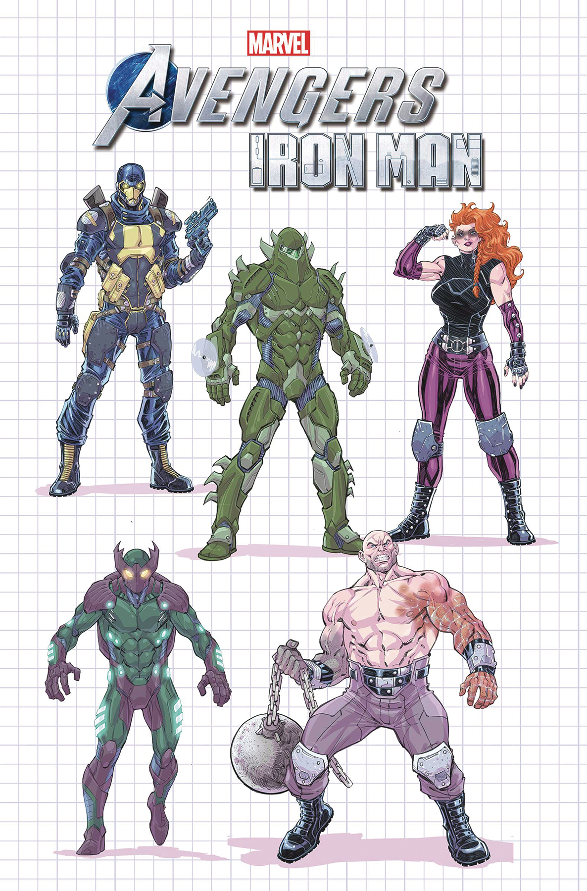 MARVELS AVENGERS IRON MAN #1 NAUCK DESIGN VAR