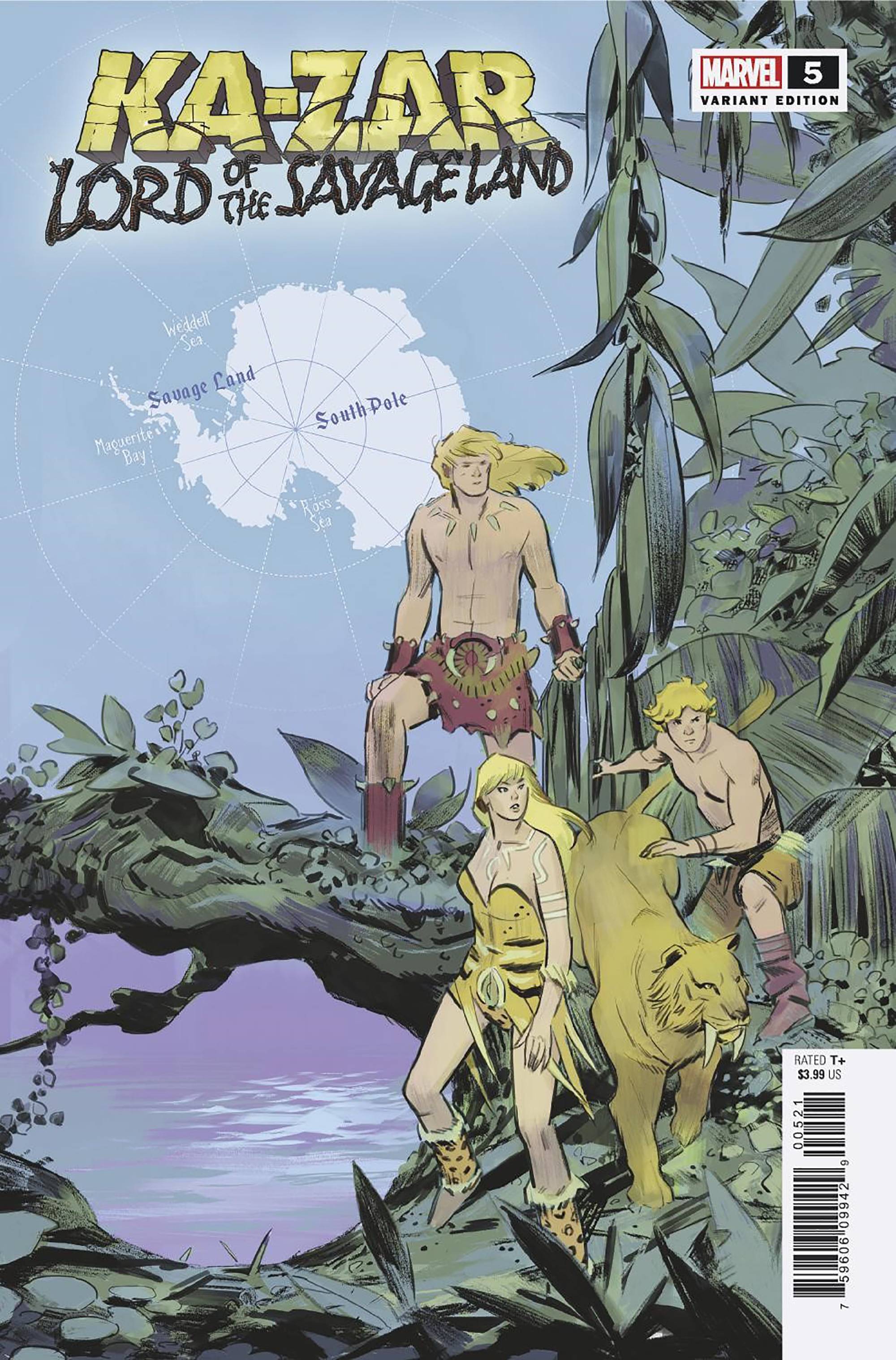 KA-ZAR LORD SAVAGE LAND #5 (OF 5) GARCIA MAP VAR