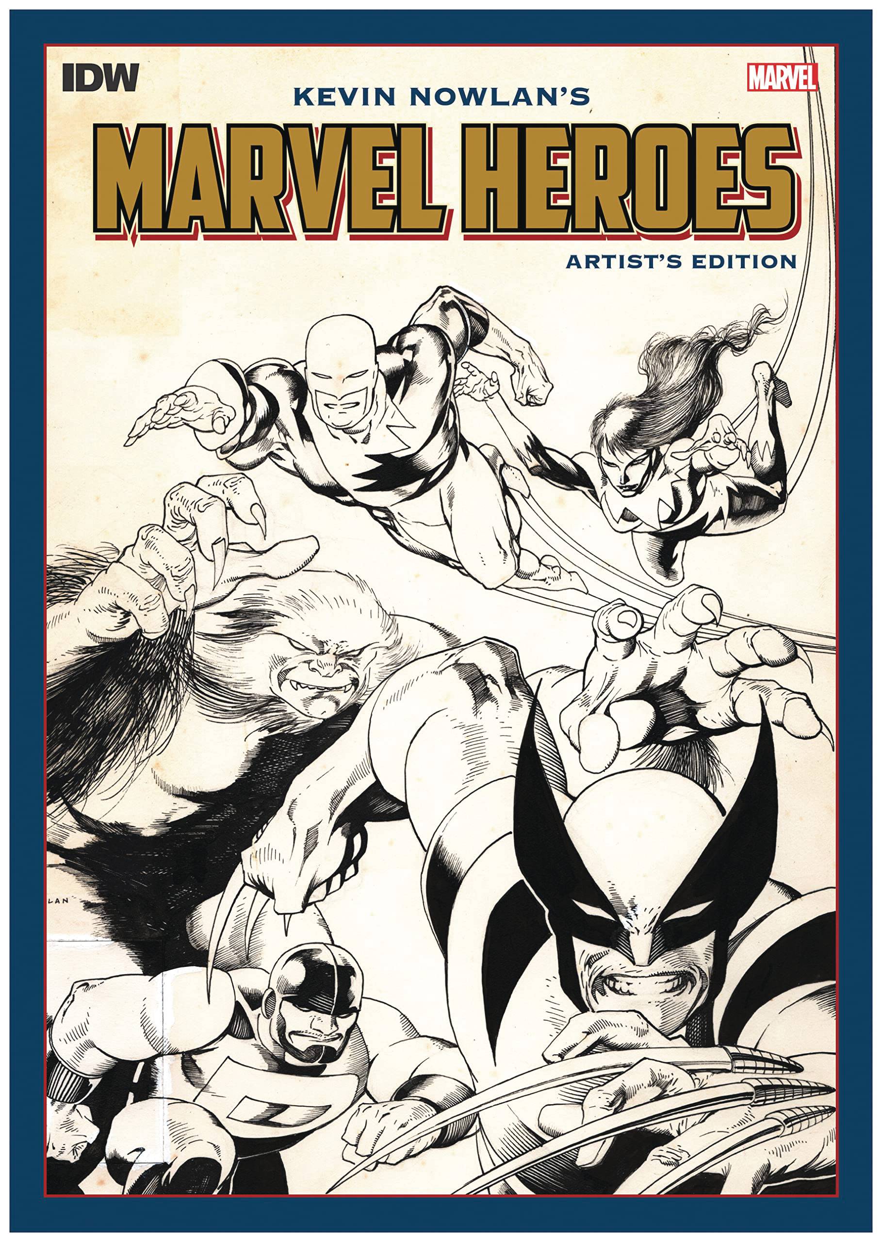 KEVIN NOWLAN MARVEL HEROES ARTIST ED HC