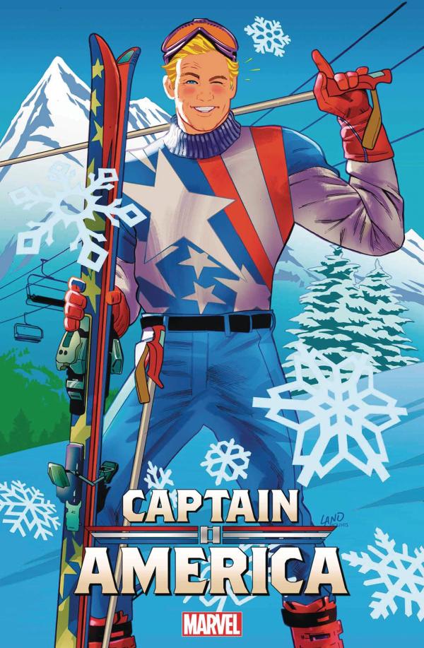 CAPTAIN AMERICA #4 GREG LAND SKI CHALET VAR