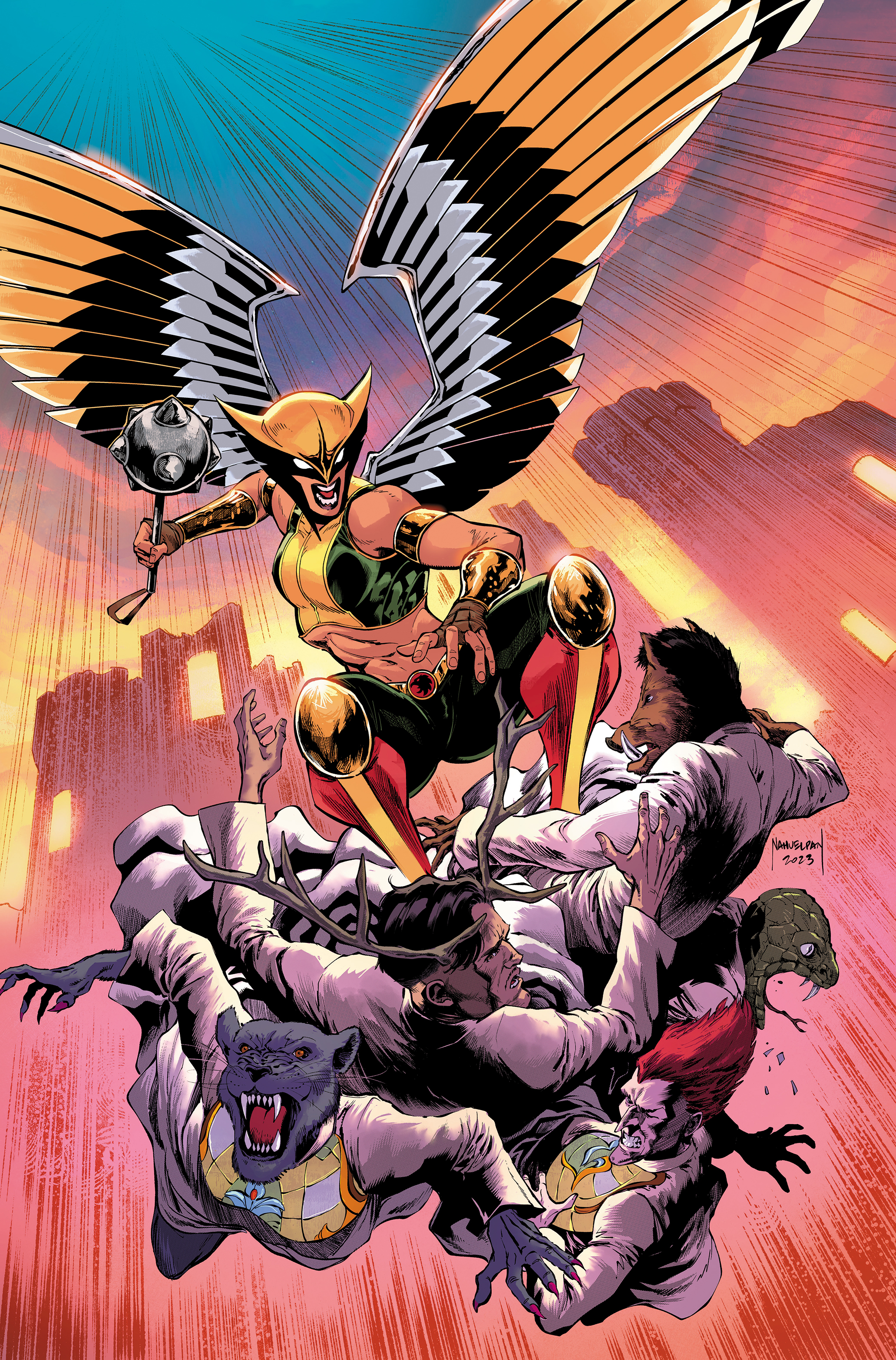 HAWKGIRL #6 (OF 6) CVR A AMANCAY NAHUELPAN