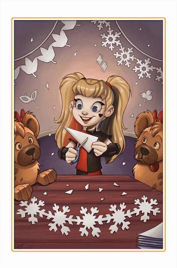 HARLEY QUINN #46 CVR D CHRISSIE ZULLO DC WINTER WONDERLAND CARD STOCK VAR