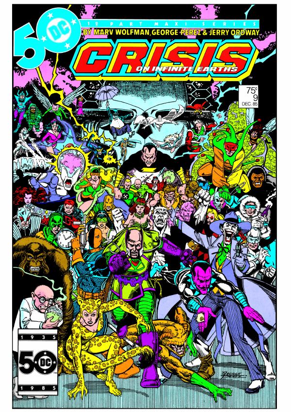 CRISIS ON INFINITE EARTHS #9 FACSIMILE EDITION CVR A GEORGE PEREZ