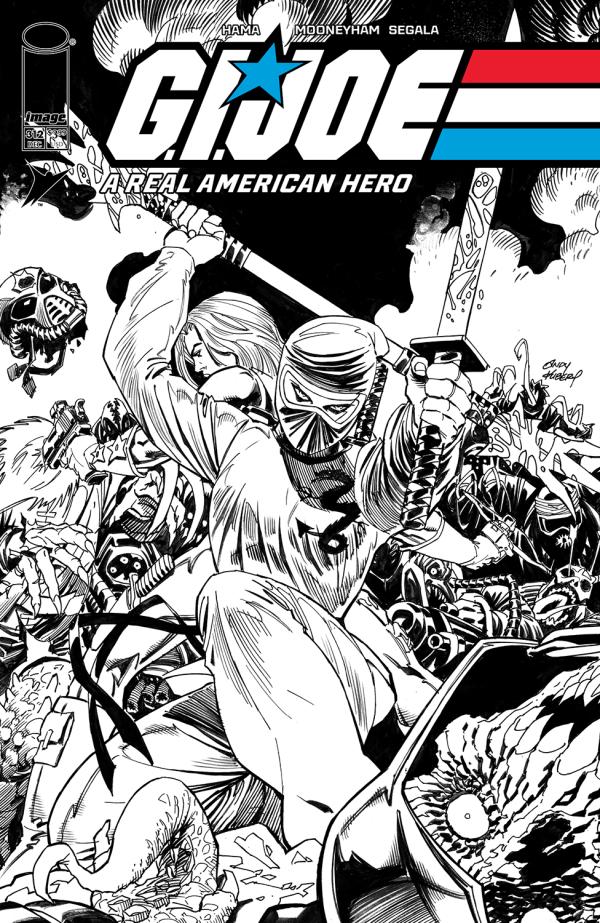 GI JOE A REAL AMERICAN HERO #312 CVR B ANDY KUBERT B&W VAR