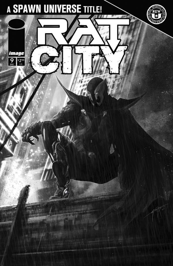 SPAWN RAT CITY #9 CVR C SETH ADAMS B&W VAR