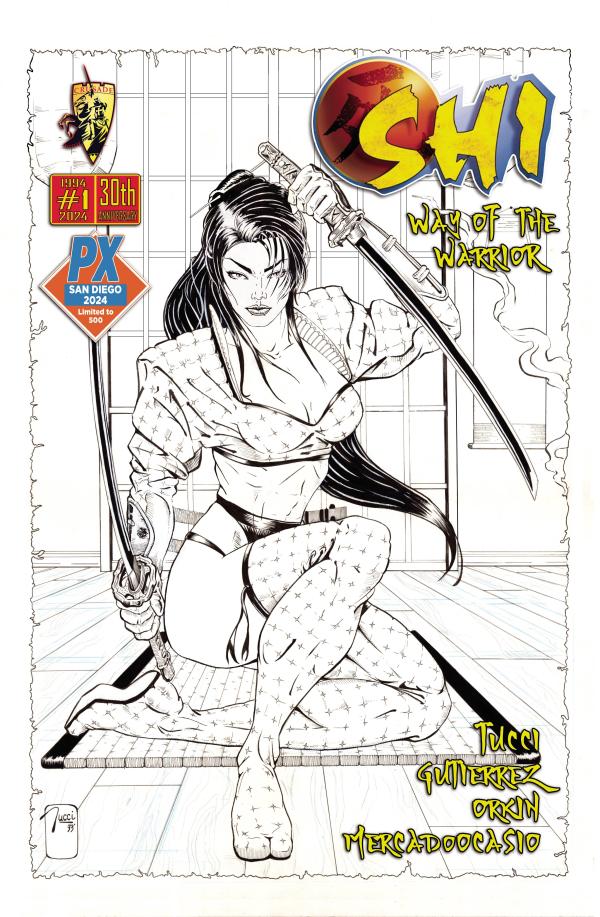 SDCC 2024 SHI #1 WOTW PX 30TH ANNV B&W ED  (MR)