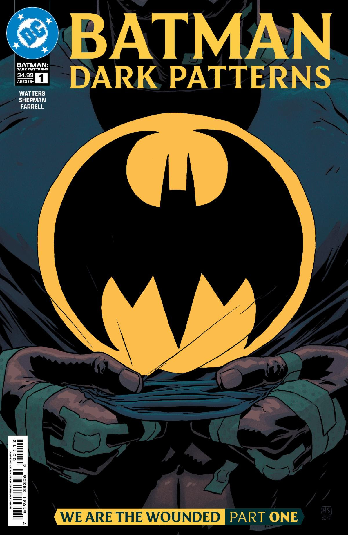 BATMAN DARK PATTERNS #1 Second Printing