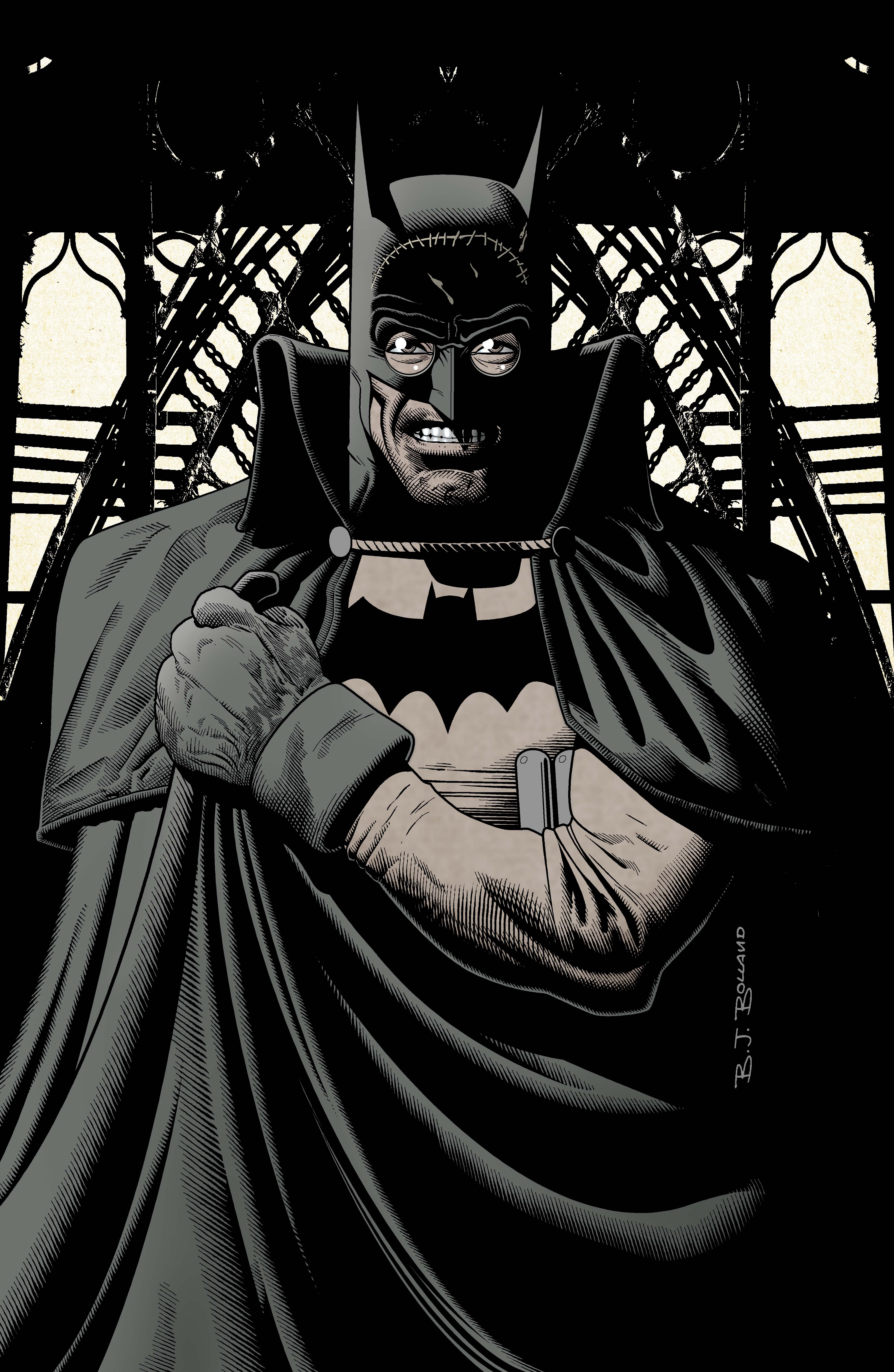 BATMAN GOTHAM BY GASLIGHT A LEAGUE FOR JUSTICE #6 (OF 6) CVR B BRIAN BOLLAND CARD STOCK VAR