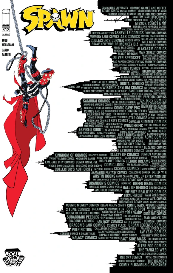 SPAWN #312 CVR E MCFARLANE LCSD 2020