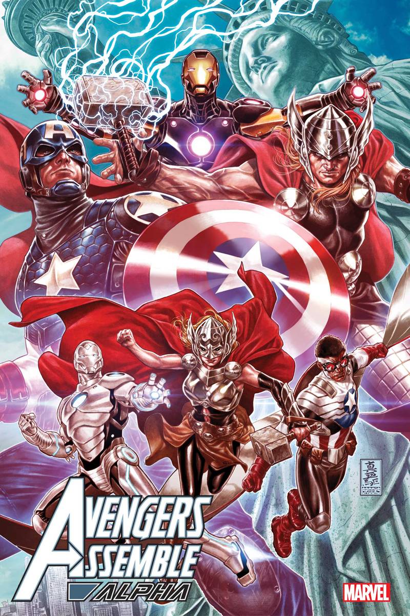 AVENGERS ASSEMBLE ALPHA #1 1:50 COPY INCV BROOKS HIDDEN GEM