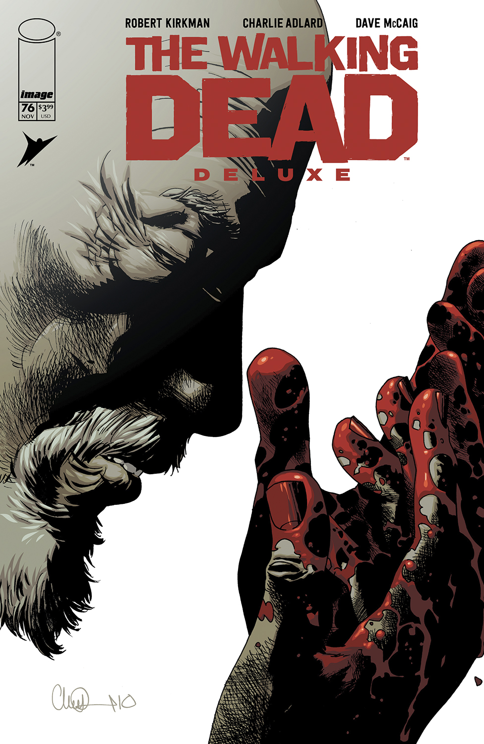 WALKING DEAD DELUXE #76 CVR B CHARLIE ADLARD & DAVE MCCAIG VAR