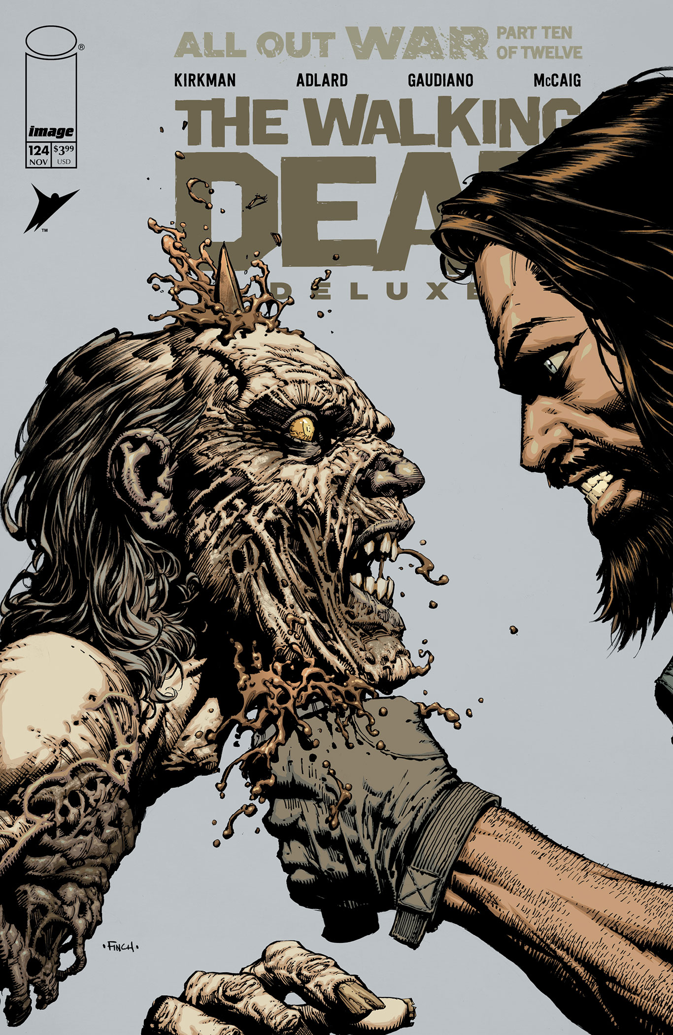 WALKING DEAD DELUXE #124 CVR A DAVID FINCH & DAVE MCCAIG (MR)