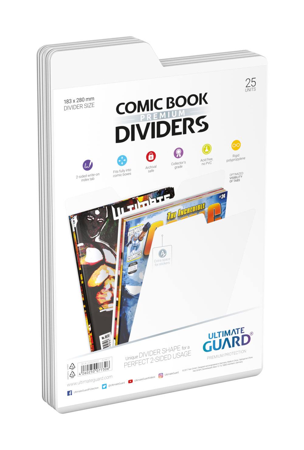 COMIC BOOK DIVIDERS BLANCS (25)