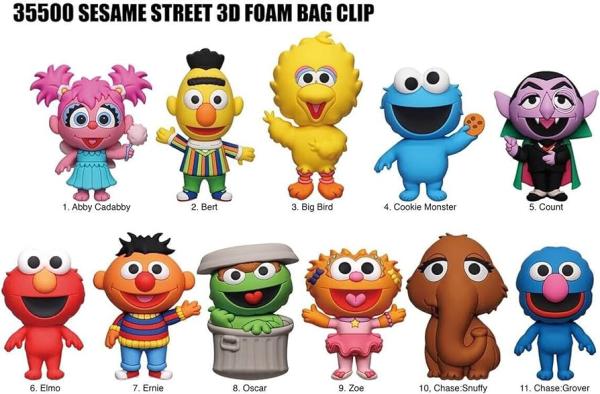 MONOGRAM BAG-CLIP SESAME STREET