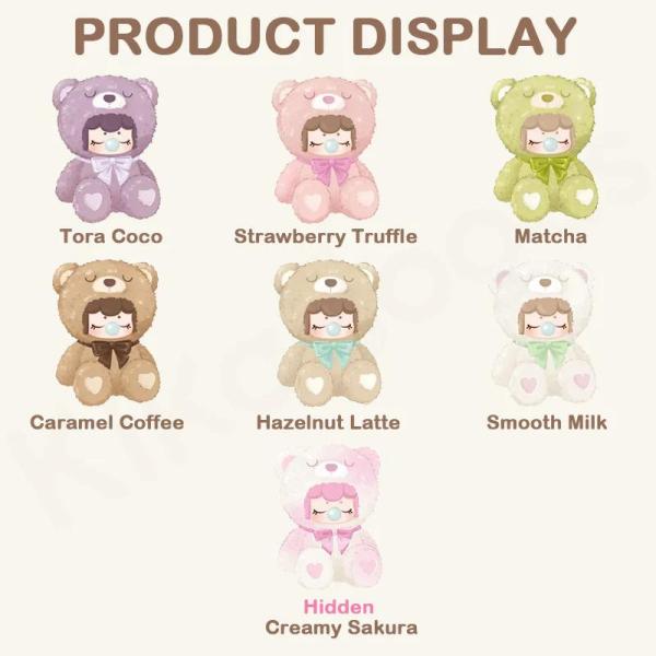 BLIND BOX PLUSH NANCI COLORFUL CHOCOLATE CUTIE BEARS