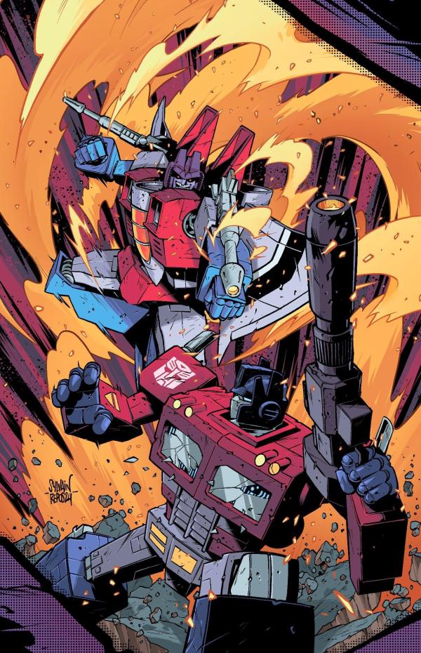 TRANSFORMERS T1 COUVERTURE EXCLUSIVE SYLVAIN REPOS - STARSCREAM SKETCH