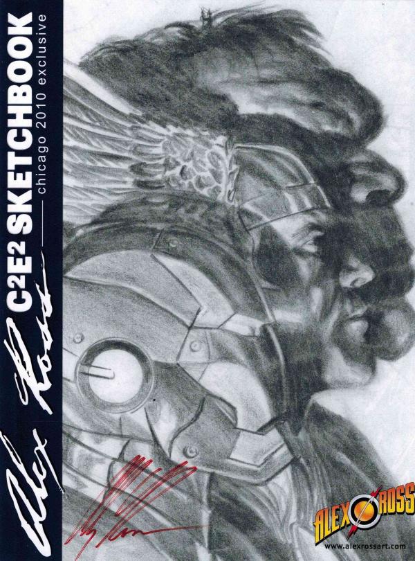 ALEX ROSS SKETCHBOOK C2E2 EXCLUSIVE SIGNED