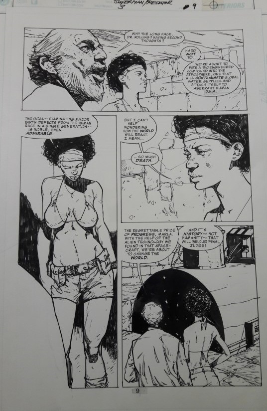 SUPERMAN VS PREDATOR 3, PAGE 9 BY ALEX MALEEV