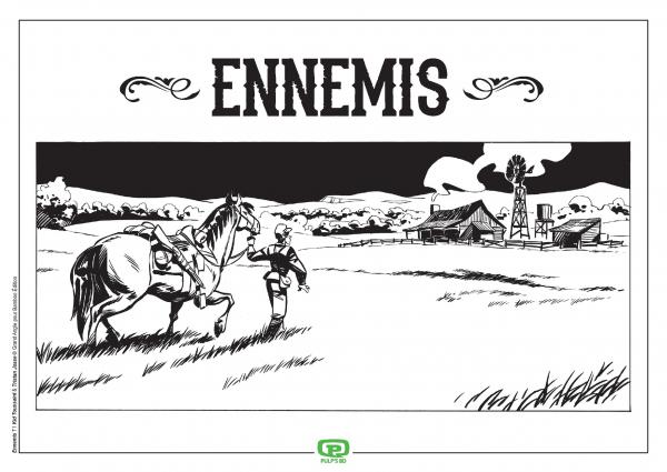 ENNEMIS - T01 - ENNEMIS - VOL. 01/2 - NOIR + EX LIBRIS PULP'S OFFERT