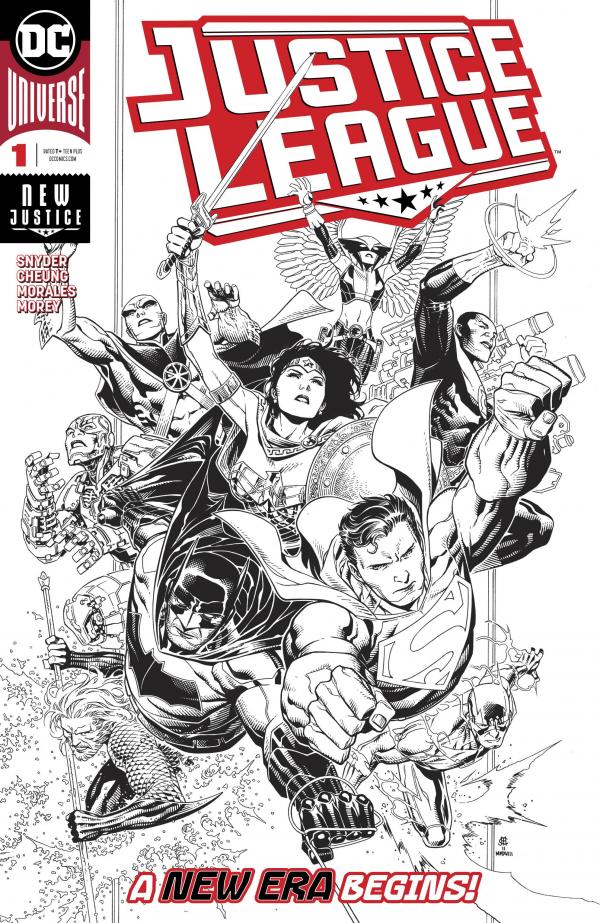 JUSTICE LEAGUE #1 JIM CHEUNG INKS ONLY VAR 1:100