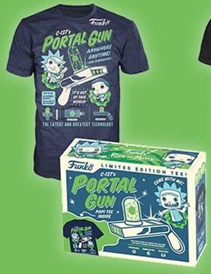 T-shirt Rick & Morty Portal Gun Taille XL
