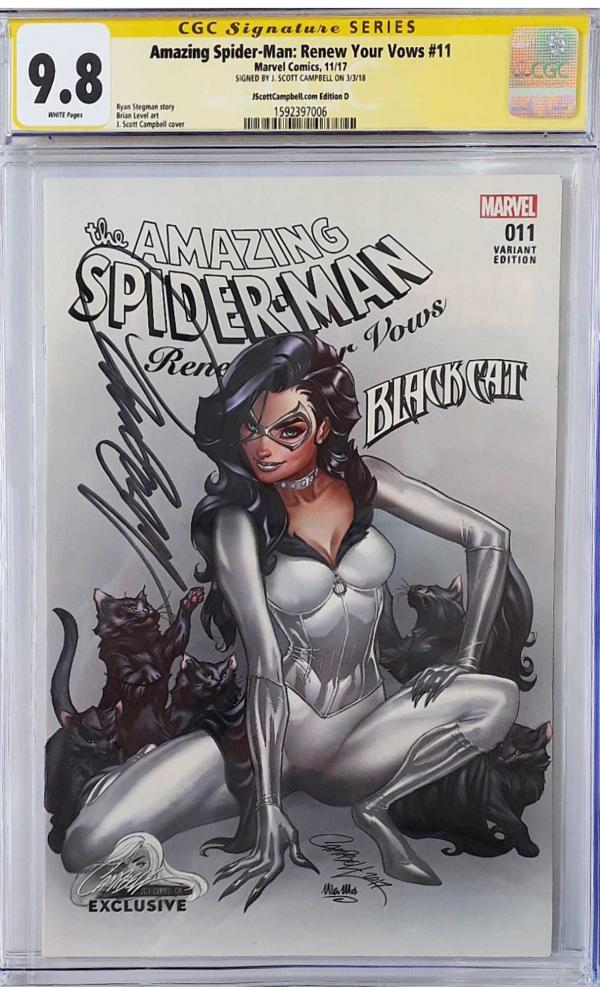 AMAZING SPIDER-MAN RENEW YOUR VOWS #11 SIGNED CAMPBELL 9.8