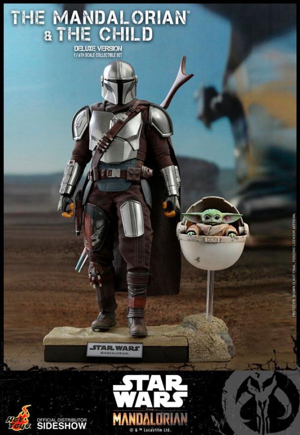 Pack 2 figurines 1/6 The Mandalorian & The Child Deluxe 30 cm