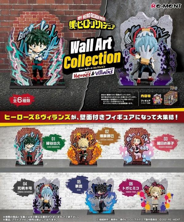 Re-Ment My Hero Academia Wall Art Collection Heroes & Villains