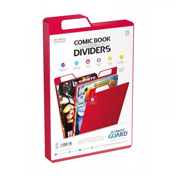 COMIC BOOK DIVIDERS ROUGES (25)