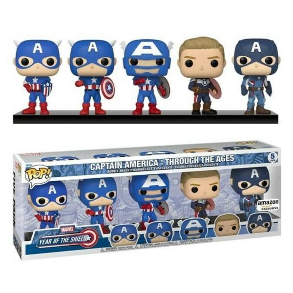 Captain America: Through The Ages 5 Pack