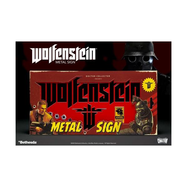Wolfenstein Metal Sign