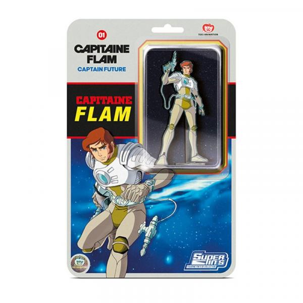 Cpaitaine Flam Pin's Blister Card Curtis Newtown 10,5cm