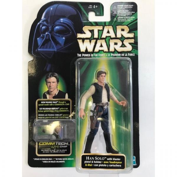 Power Of The Force Han Solo With Blaster Pistol & Holster