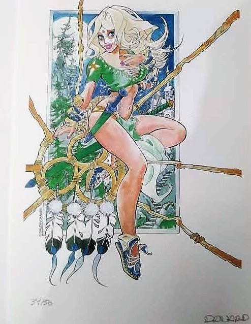 EX LIBRIS MARLYSA SIGNE PAR DANARD