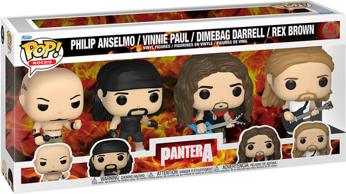 4-Pack Pantera - Philip Anselmo / Vinnie Paul / Dimebag Darrell / Rex Brown