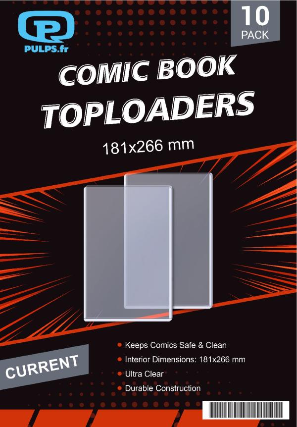 COMIC BOOK TOPLOADERS CURRENT SIZE (10)