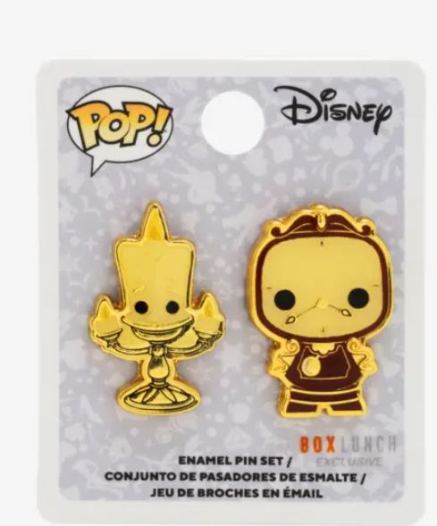 Funko Set 2-Pin's Lumiere and Cogsworth