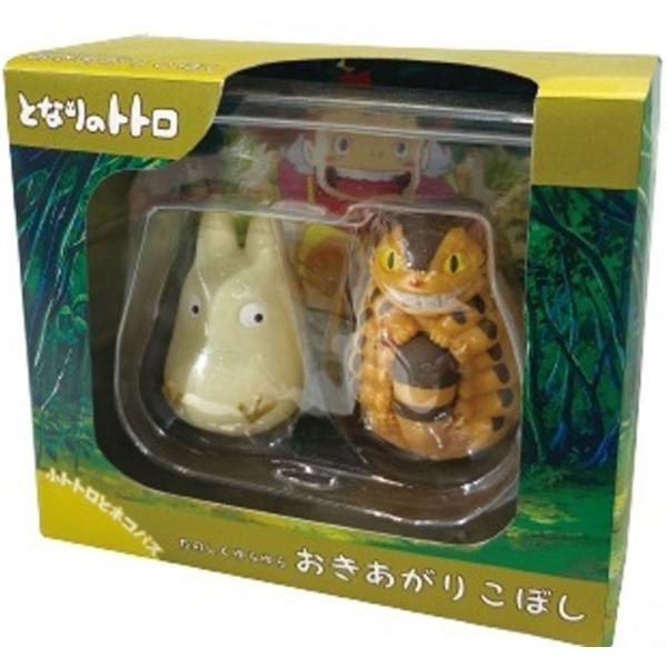 Mon Voisin Totoro - Figurines Culbuto Chatbus & Totoro Blanc